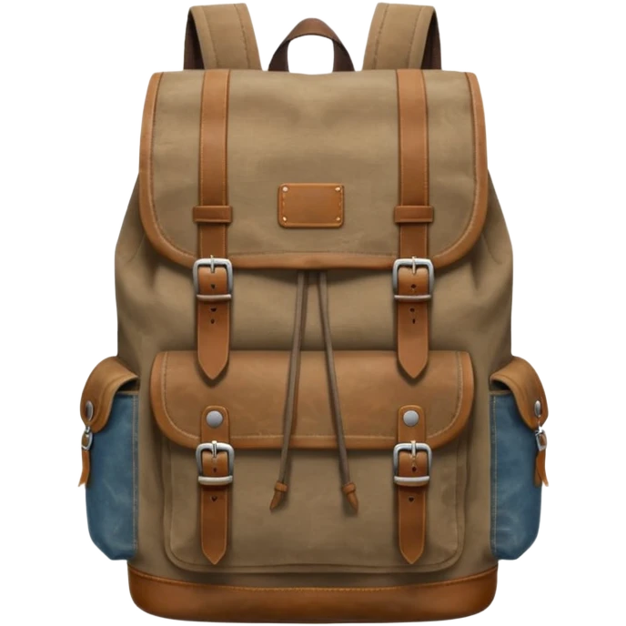 Hipster backpack emoji