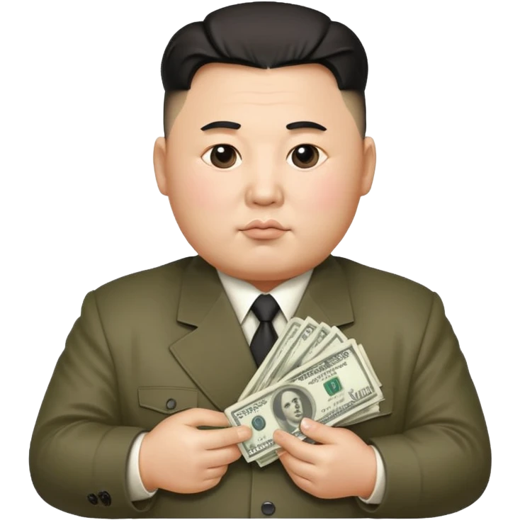 kim jong un holding money emoji