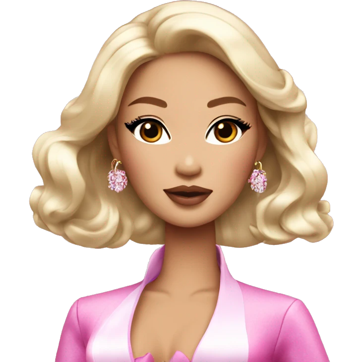 glamorous luxurious bougie asian barbie  emoji