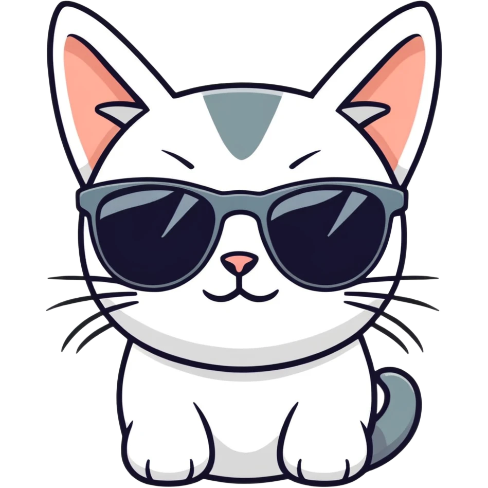 Cat with sunglasse emoji