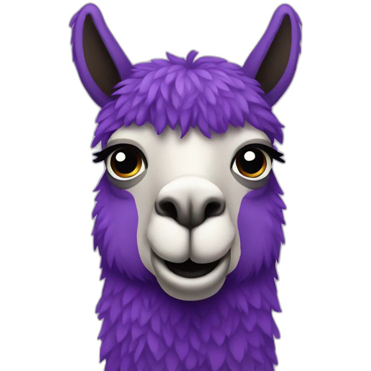 Purple llama emoji