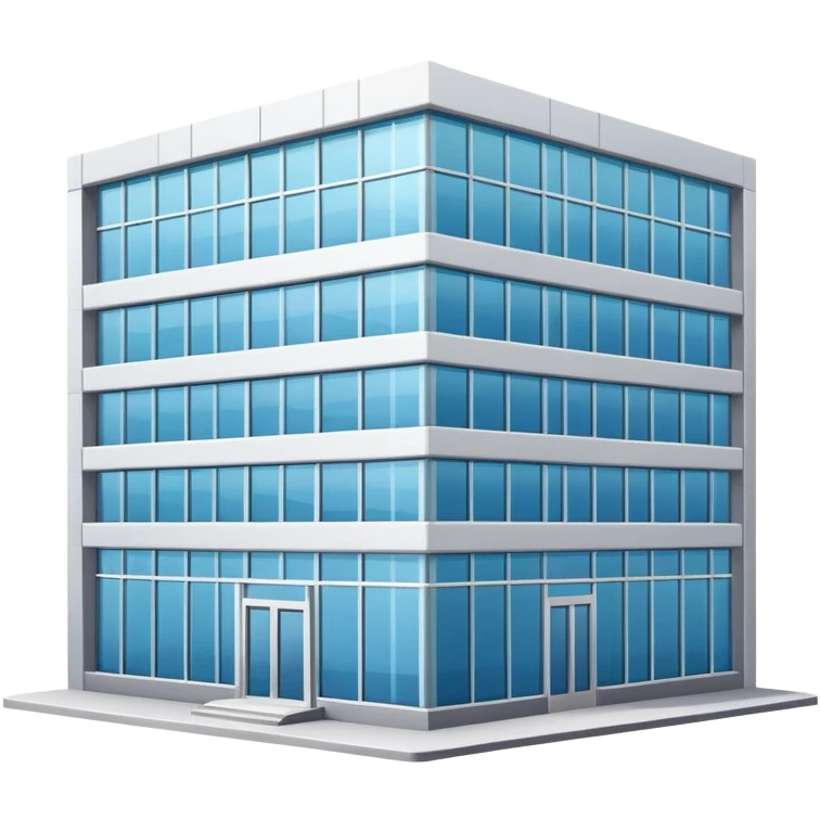 Modern office building with glass windows emoji