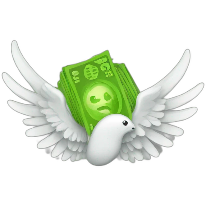 money with \wings emoji