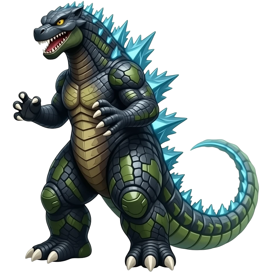 Cool legendary badass edgy Loch Ness monster-Godzilla-Charizard-Zangoose-hybrid-Fakemon-Creature emoji