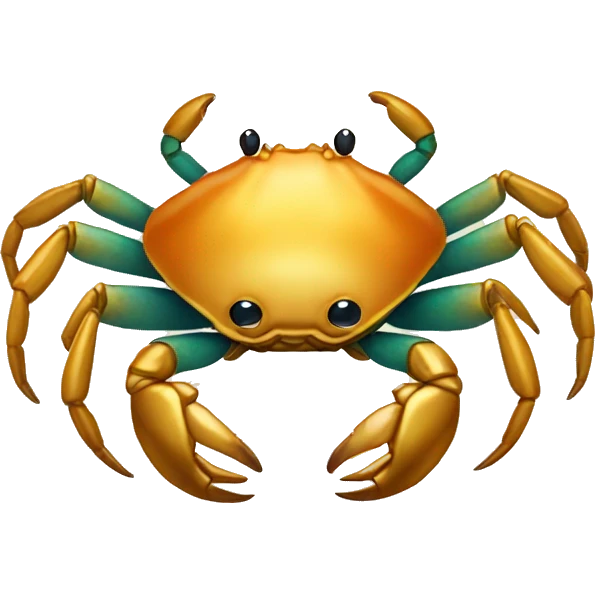Golden crab  emoji