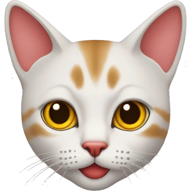 Cat with red noze  emoji