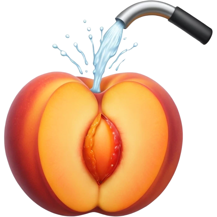 Peach milking emoji