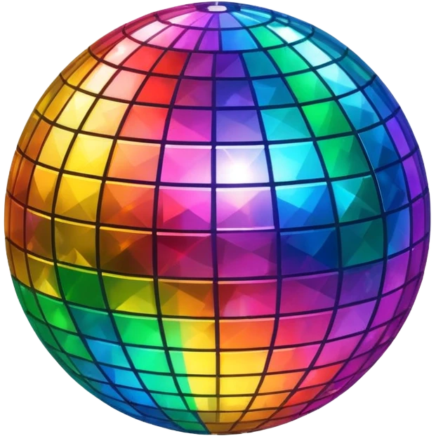 glitter ball party iPhone style emoji