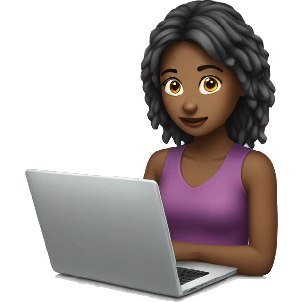 girl with laptop emoji