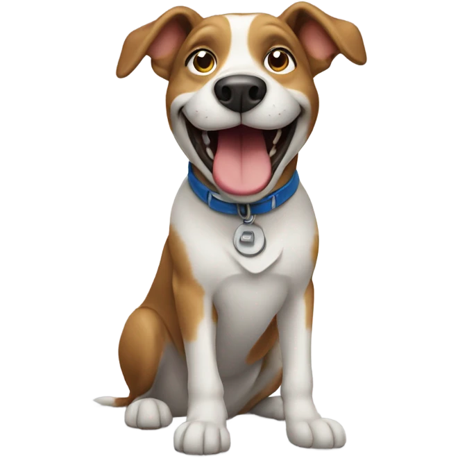 Happy Dog working at an ad agency  emoji