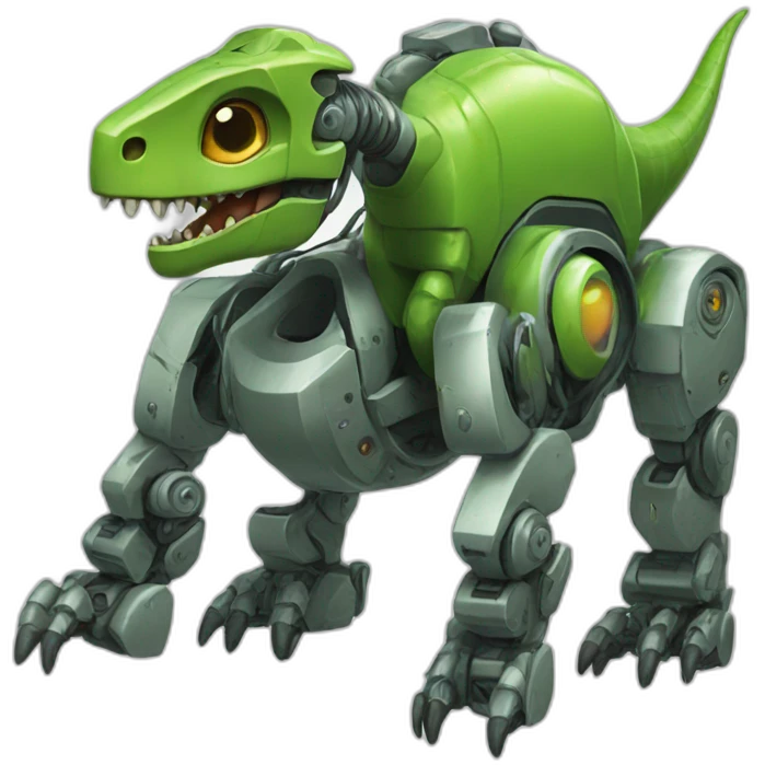 Dinosaure robot emoji