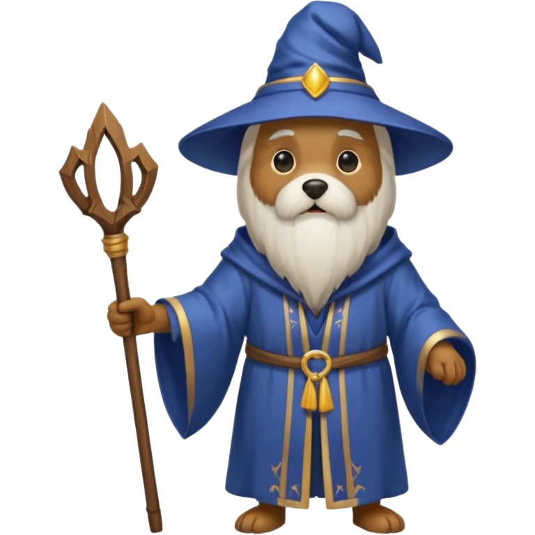 Dog wizard emoji