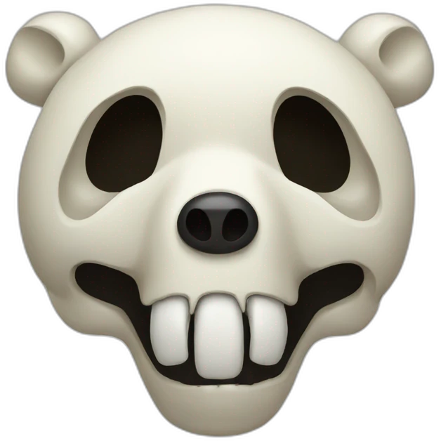 panda skull emoji