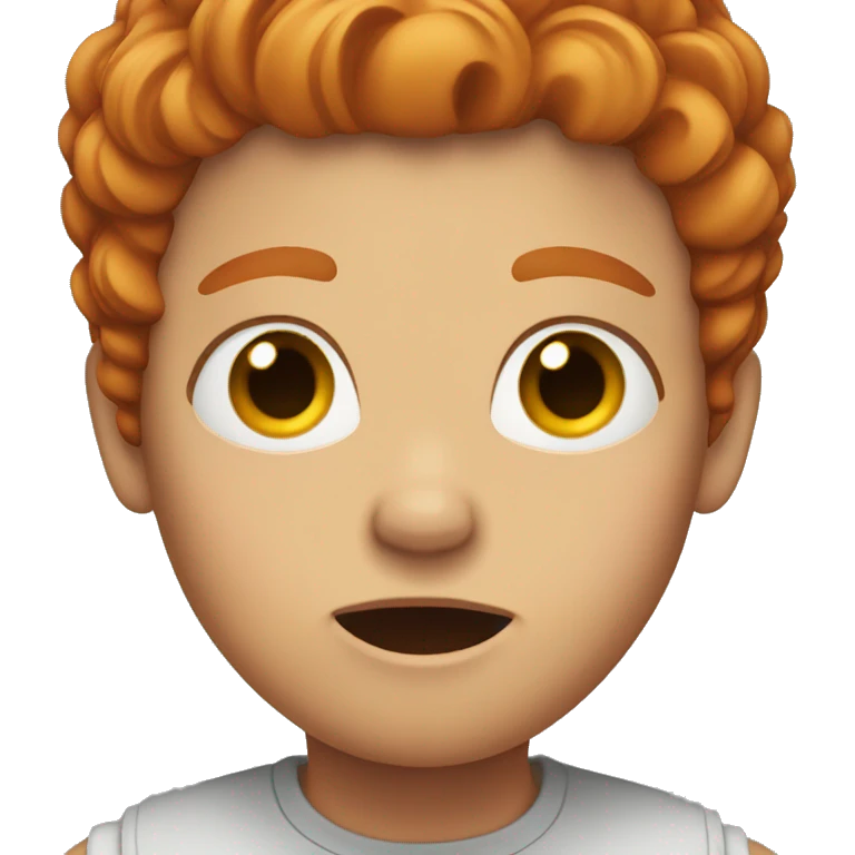 ginger hair + shock emoji