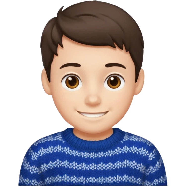 Knitted boy emoji