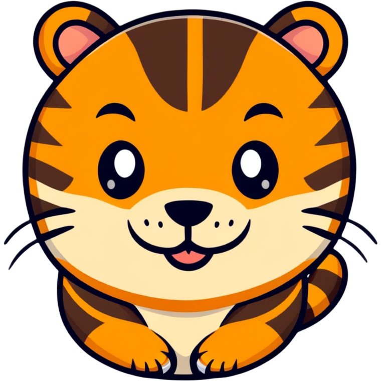 happy tiger face emoji