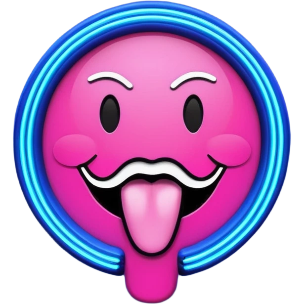 Neon sign saying GET THAT TOUNGE READY YA BASTARD emoji