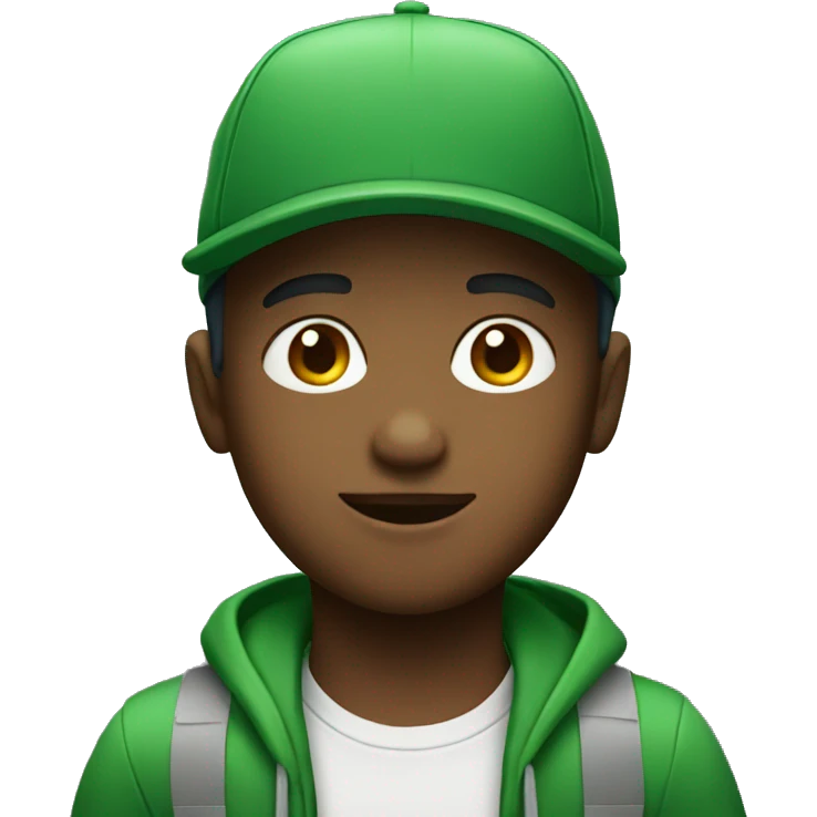 Boy with Green cap emoji