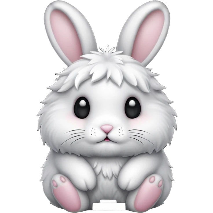 Bunny with black cristals emoji