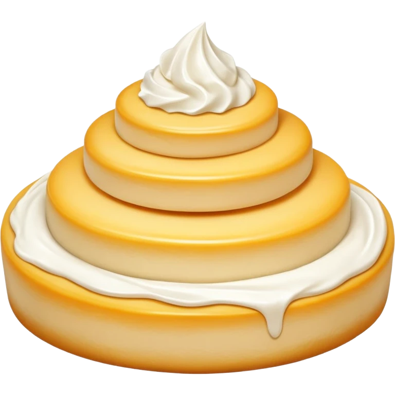 cream cheese, smooth white mound or swirl, thick silky texture, soft peaks, mild sheen, clean finish, fresh and pure, optional small container, no toppings, herbs, tools, or faces, clean 3D rendering, soft shadows, transparent background, emoji scale emoji
