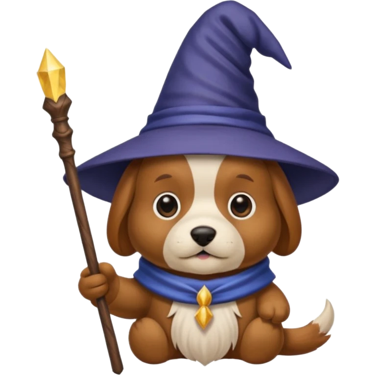 Dog wizard emoji