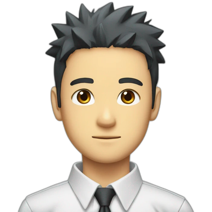 naruto in shirt and tie emoji