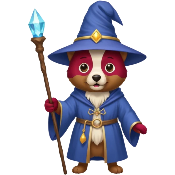 Dog wizard emoji