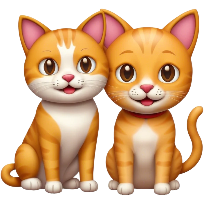 A cool dog emoji + A happy cat emoji emoji