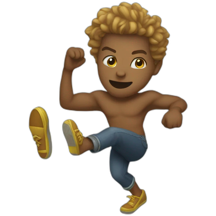 kick the hip emoji