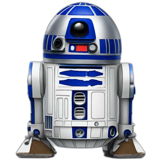 R2D2 looking sad emoji