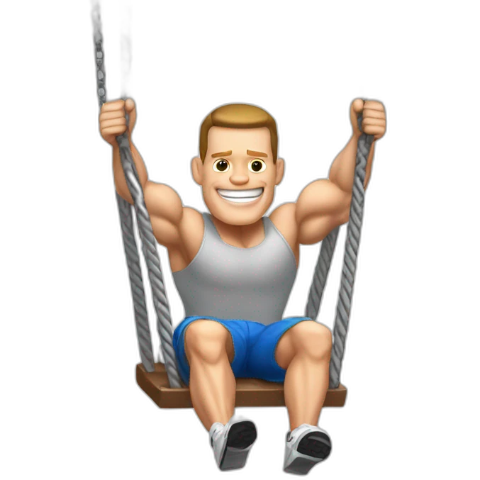john cena on a swing emoji
