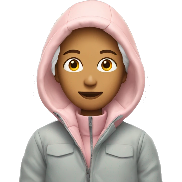 Pale pink winter jacket emoji