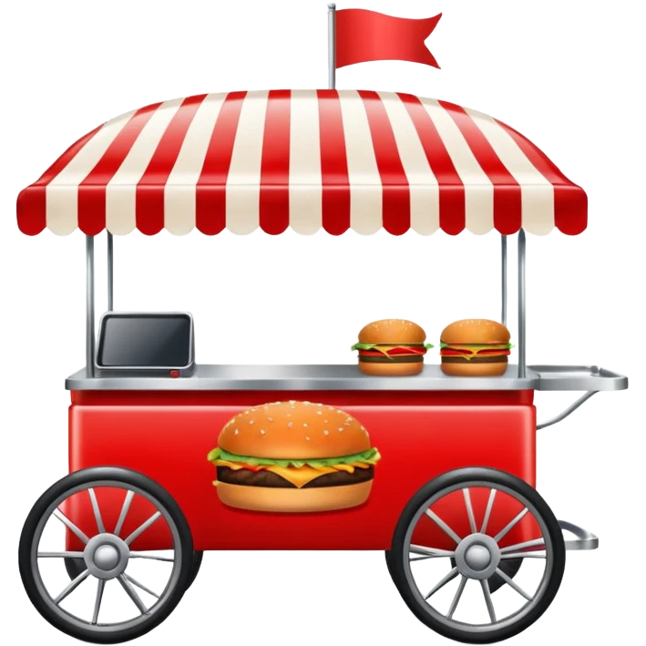 burger stall four wheel emoji