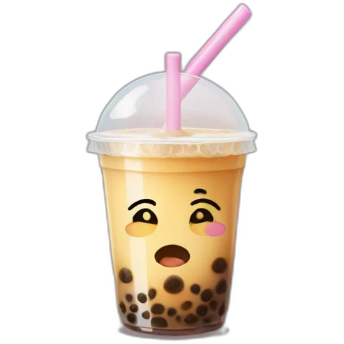 bubble tea crying emoji