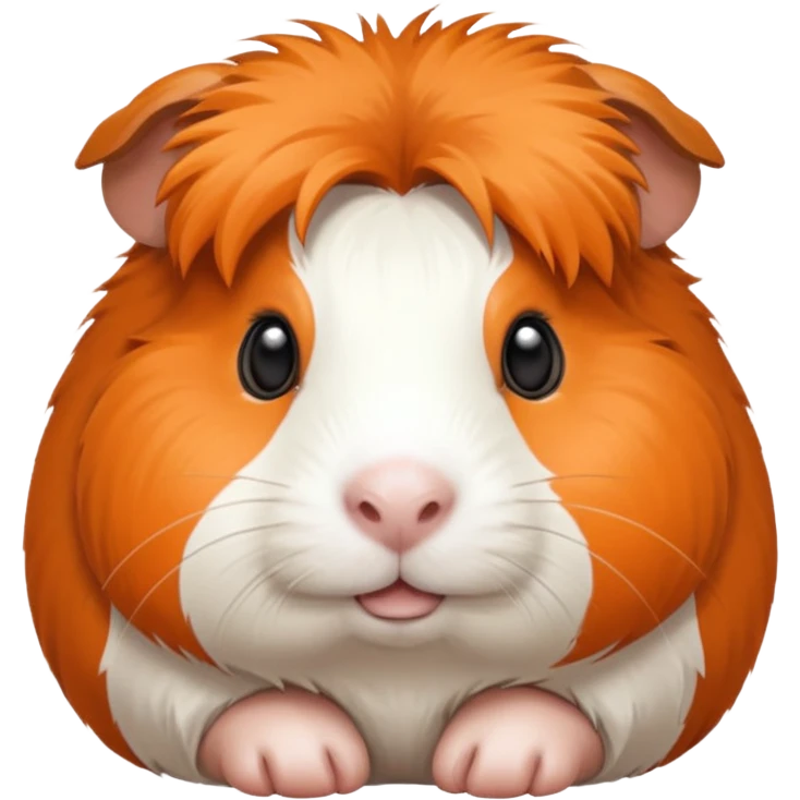 Orange and white Guinea pig  emoji