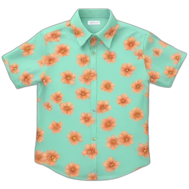 Flower shirt emoji