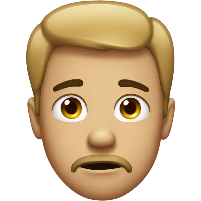 frustrated face emoji