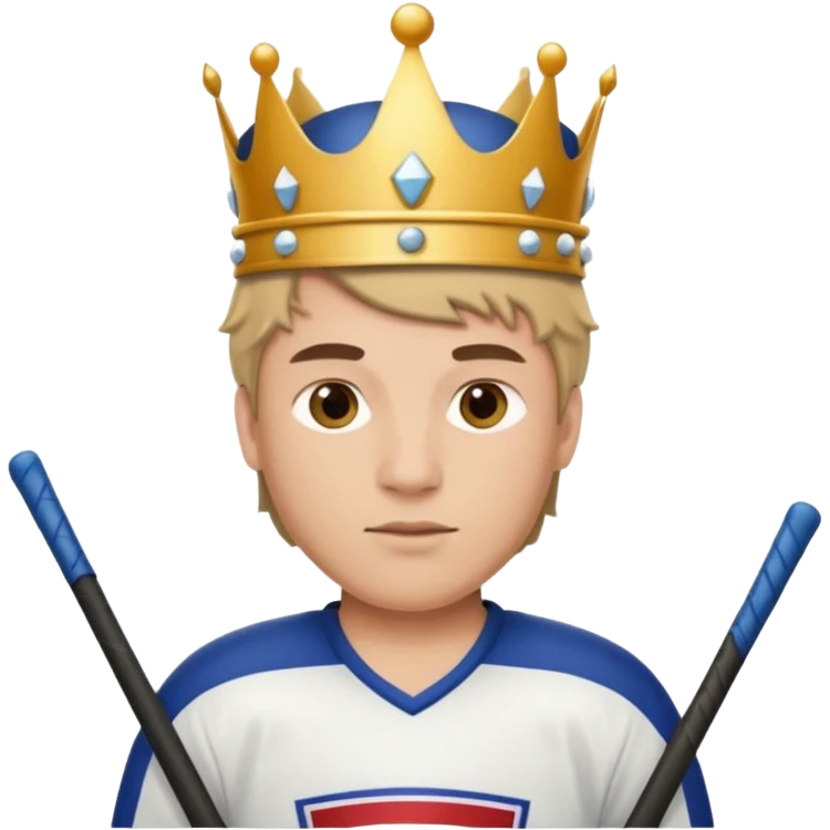 King Hockey player emoji