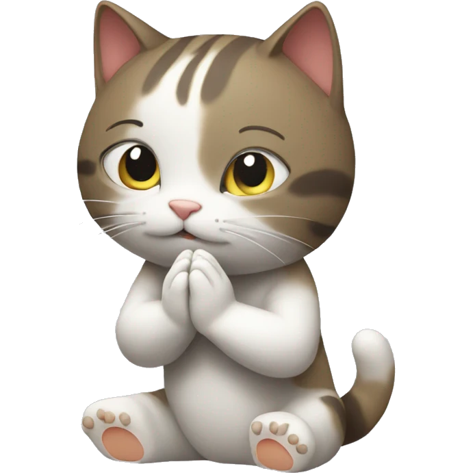 cat praying emoji