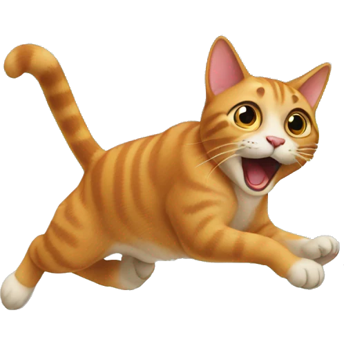 A Cat Who Jumps above a building  emoji