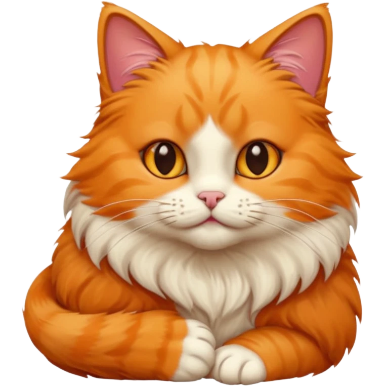 😺cat emoji leaning chin on its paw emoji