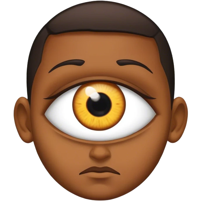 Eye inside gothic Bert emoji