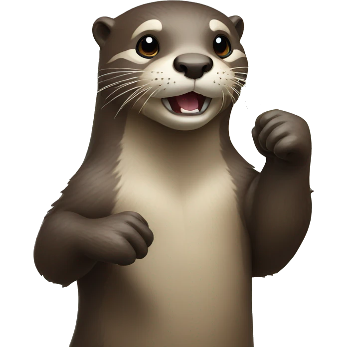 otter with fist up emoji