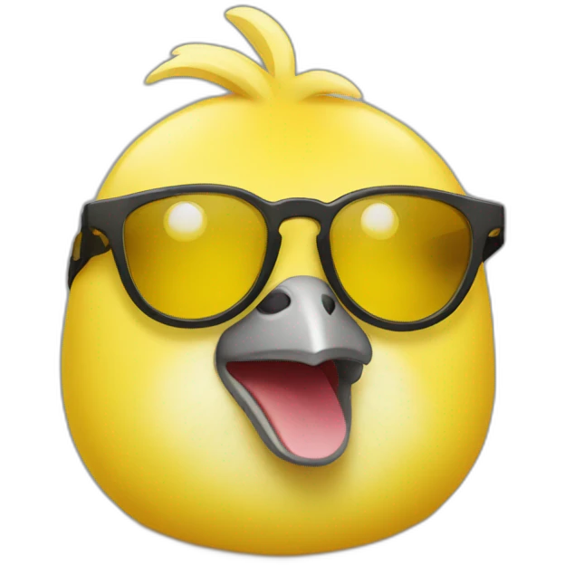 yellow-chick-sunglasses emoji