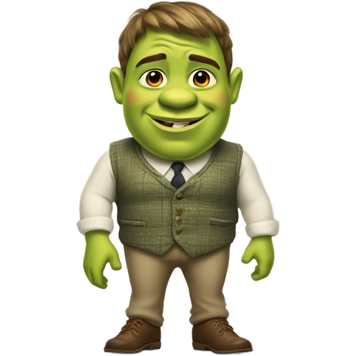 Preppy shrek emoji