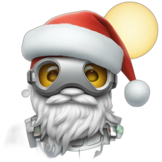  christmas futuristic emoji