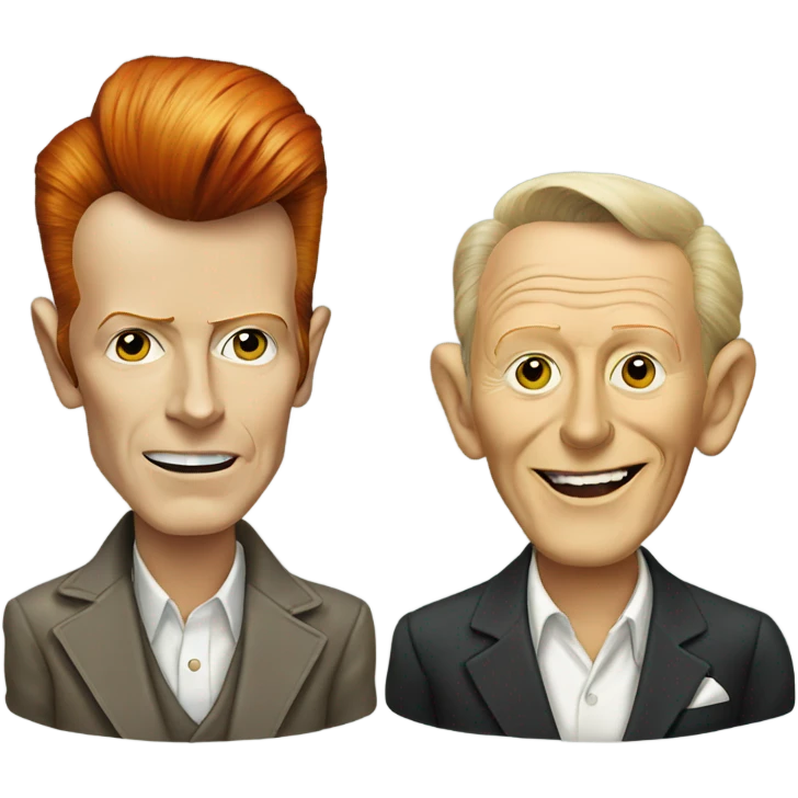 David Bowie and Bing Crosby  emoji