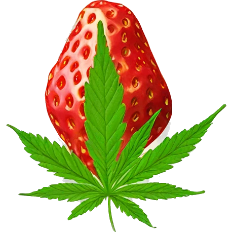 Strawberry lemon Haze cannabis nug emoji