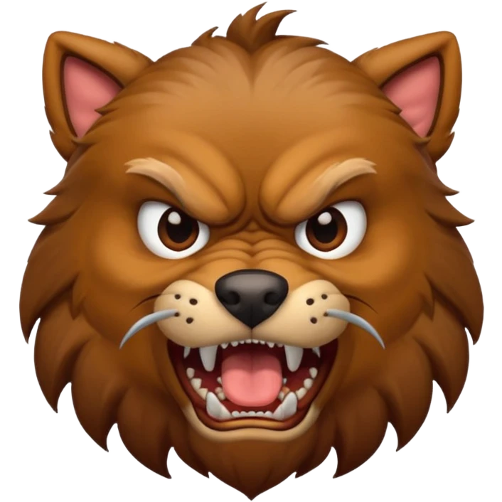 Mad dog emoji