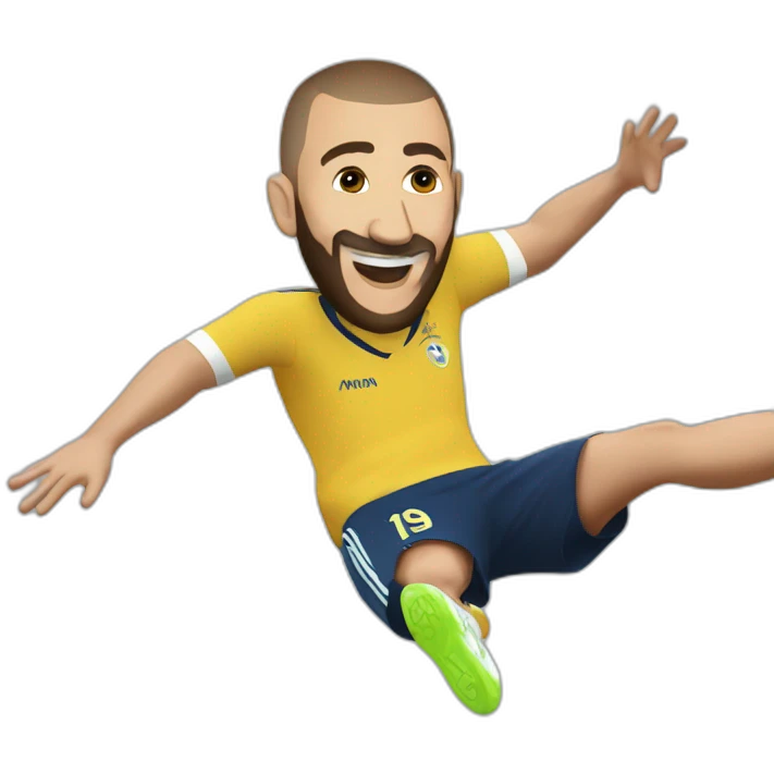 Karim benzema backflip emoji
